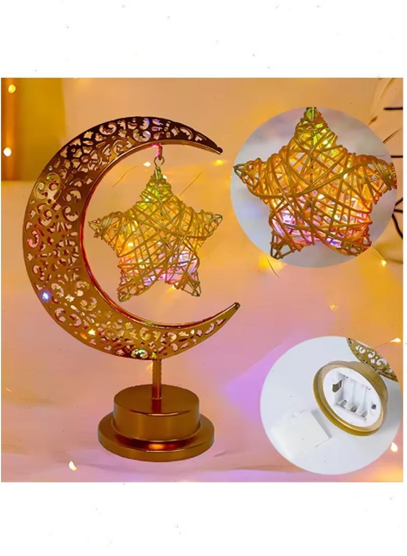 Ramadan Lights, battery-powered Ramadan table lamps, warm white Ramadan night lights are ideal Ramadan decorations, perfect for dining tables, bedrooms, and living rooms. - Image 3