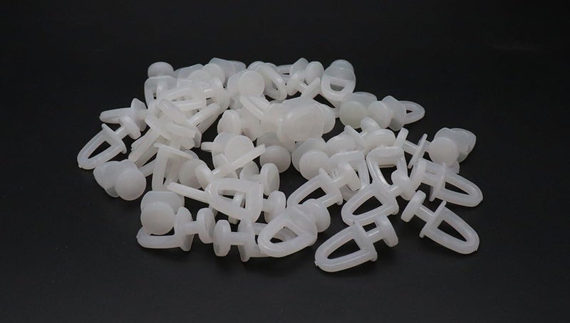 23mm/0.91 inch Length White Plastic Curtain Track Carrier Glide Rollers 30Pcs - Image 1