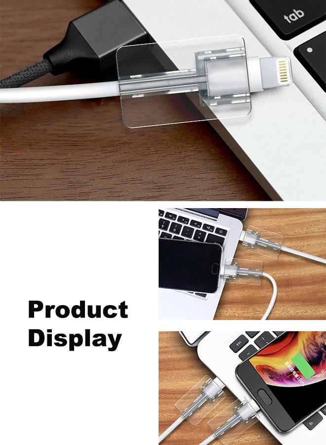 8pcs Transparent Cable Protector Cover Sleeve,Charger Cable Protector Charger,Universal Silicone Mini Data Charger Cable Saver,Cable Chomper  - Image 5