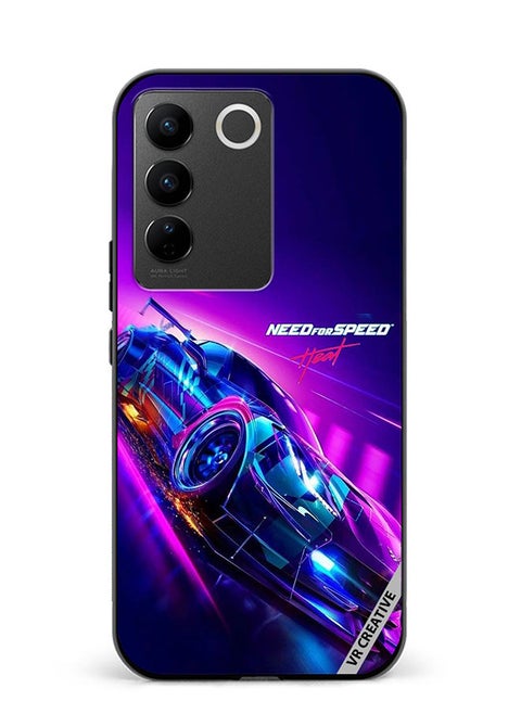 Protective Case Cover For Vivo V27 Pro Need For Speed Design Multicolour