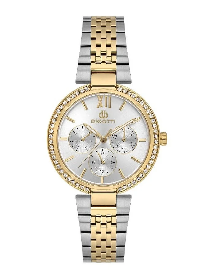BIGOTTI Bigotti - Raffinato Women Watch | Stainless SteelBrass Case | Analog | Round Dial | Mineral Glass | Japanese Quartz | Water Resistant 30 Meters