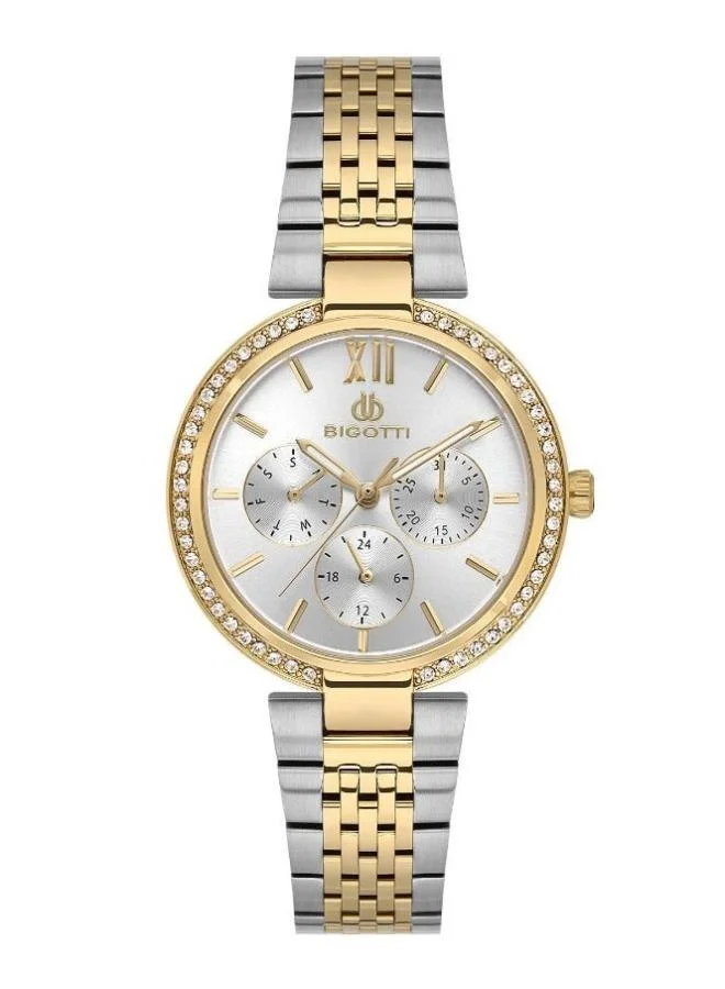 BIGOTTI Bigotti - Raffinato Women Watch | Stainless SteelBrass Case | Analog | Round Dial | Mineral Glass | Japanese Quartz | Water Resistant 30 Meters