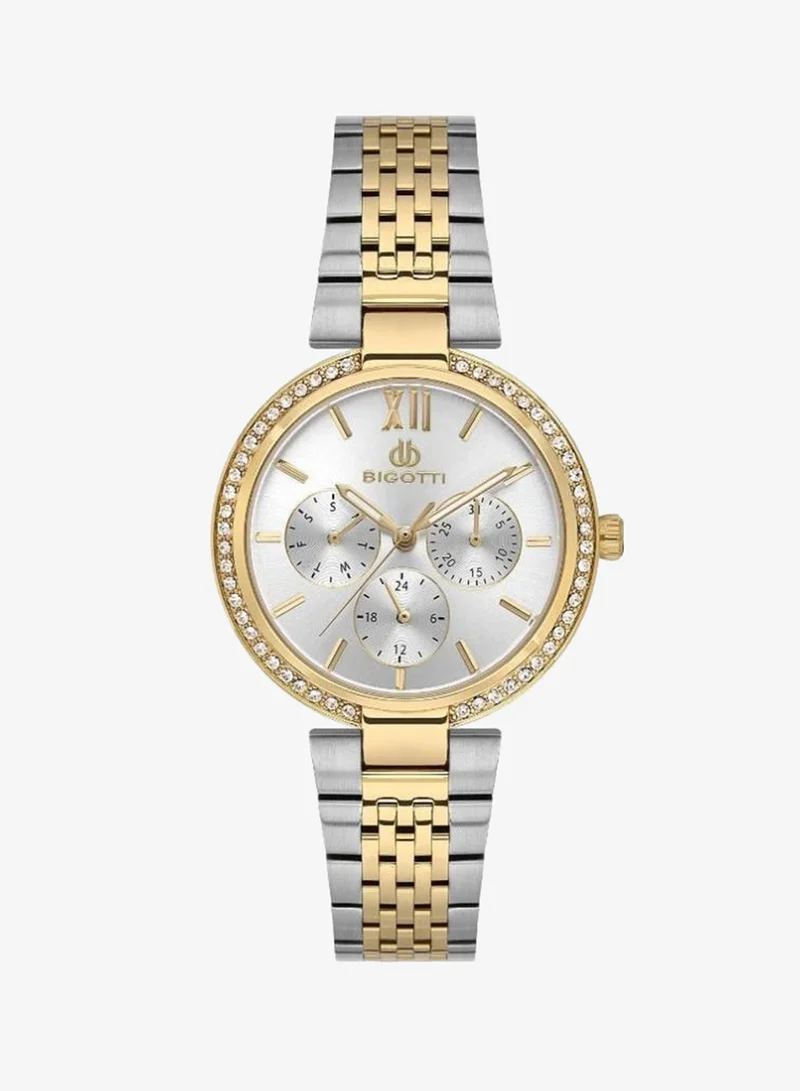 BIGOTTI Bigotti - Raffinato Women Watch | Stainless SteelBrass Case | Analog | Round Dial | Mineral Glass | Japanese Quartz | Water Resistant 30 Meters