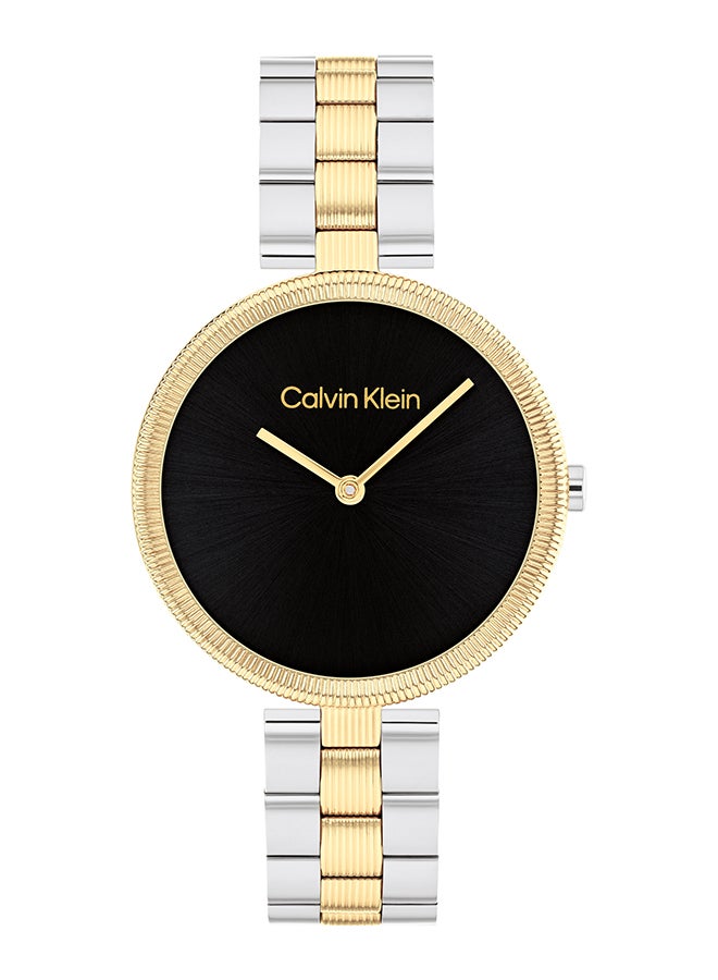 CALVIN KLEIN ساعة يد نسائية من الستانلس ستيل بعقارب دائرية الشكل 25100012 - 32 ملم - Image 1
