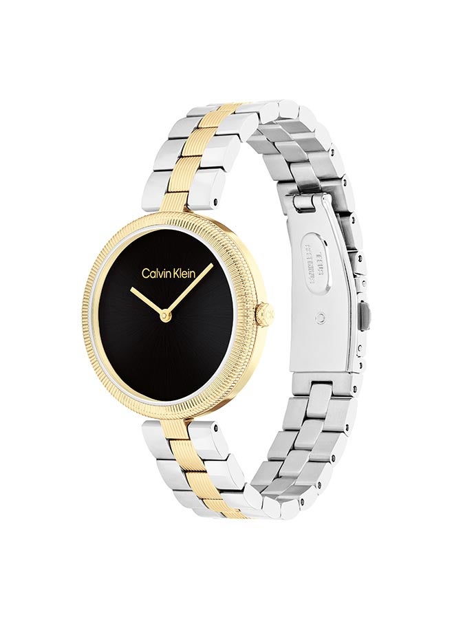 CALVIN KLEIN ساعة يد نسائية من الستانلس ستيل بعقارب دائرية الشكل 25100012 - 32 ملم - Image 2