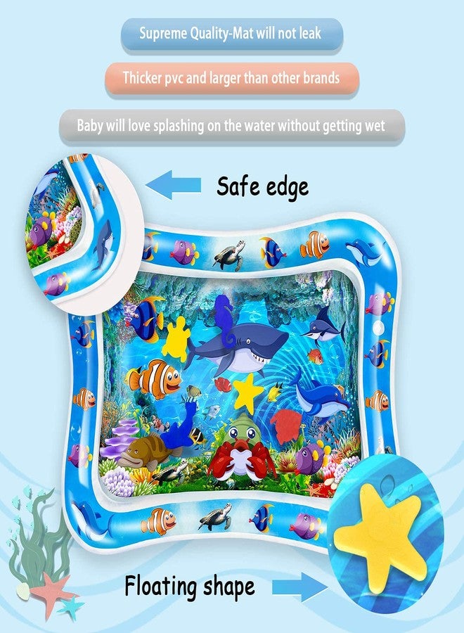 Styxon Tummy Time Water Play Mat Baby & Toddlers Is The Perfect Fun Time Play Inflatable Water Mat,Activity Center Your Baby's Stimulation Growth,Multicolor - Image 3