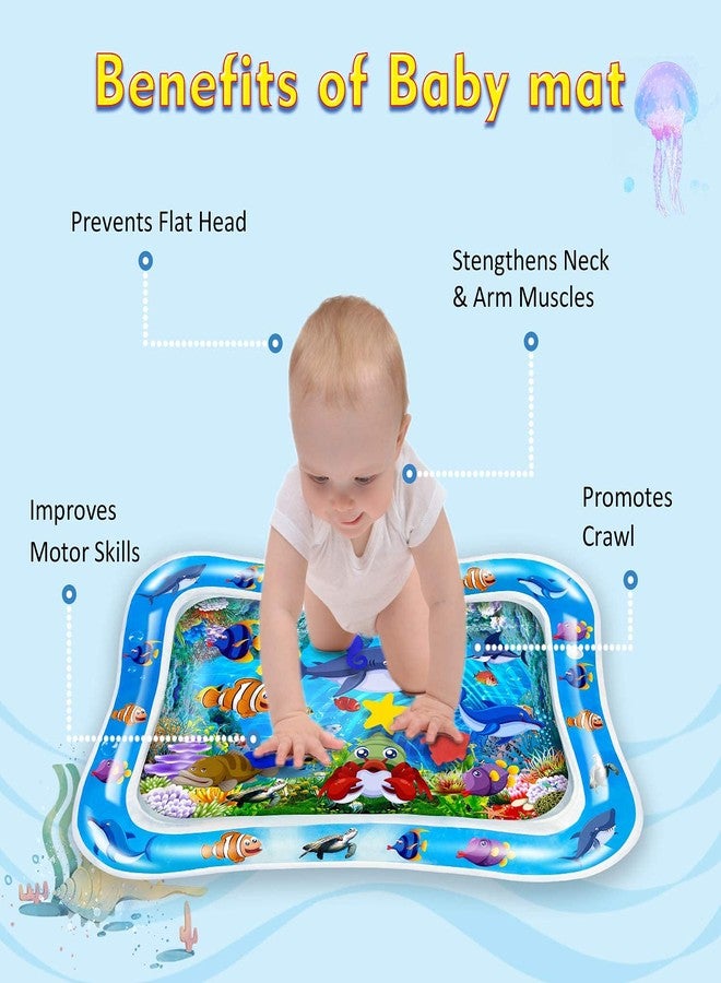 Styxon Tummy Time Water Play Mat Baby & Toddlers Is The Perfect Fun Time Play Inflatable Water Mat,Activity Center Your Baby's Stimulation Growth,Multicolor - Image 5