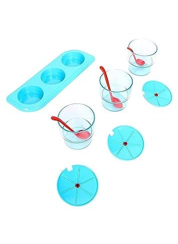 AMEEDARSHAN - Ameedarshan 3 in 1 Pickle Spice Jar Set for Dining TableKitchen Multipurpose Festival Stand Spice Container Masala Rack Mukhwas Container Condiment Set Pickle Jar - Image 1