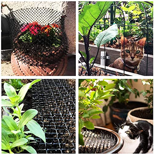 Qpets® Cat Repellent Scat Mat, PP Material Cat Scat Mats with Safe Plastic Spikes, Cut-to-Fit Cat Scat Mat Total Length 2m, Easy to Use for Sofa Gardens Furniture - 78" x 11" - Image 5