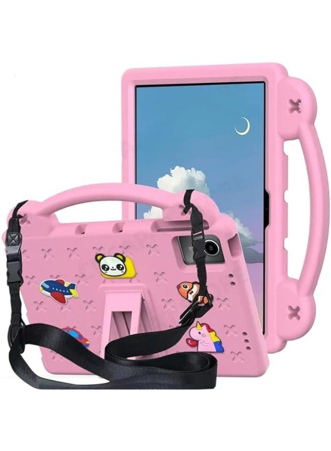 general Kids Case Compatible with Lenovo Tab M11 11 inch 2024, Heavy Duty EVA Foam Shockproof Cover Kids Proof Tablet Case with Stand & Shoulder Strap