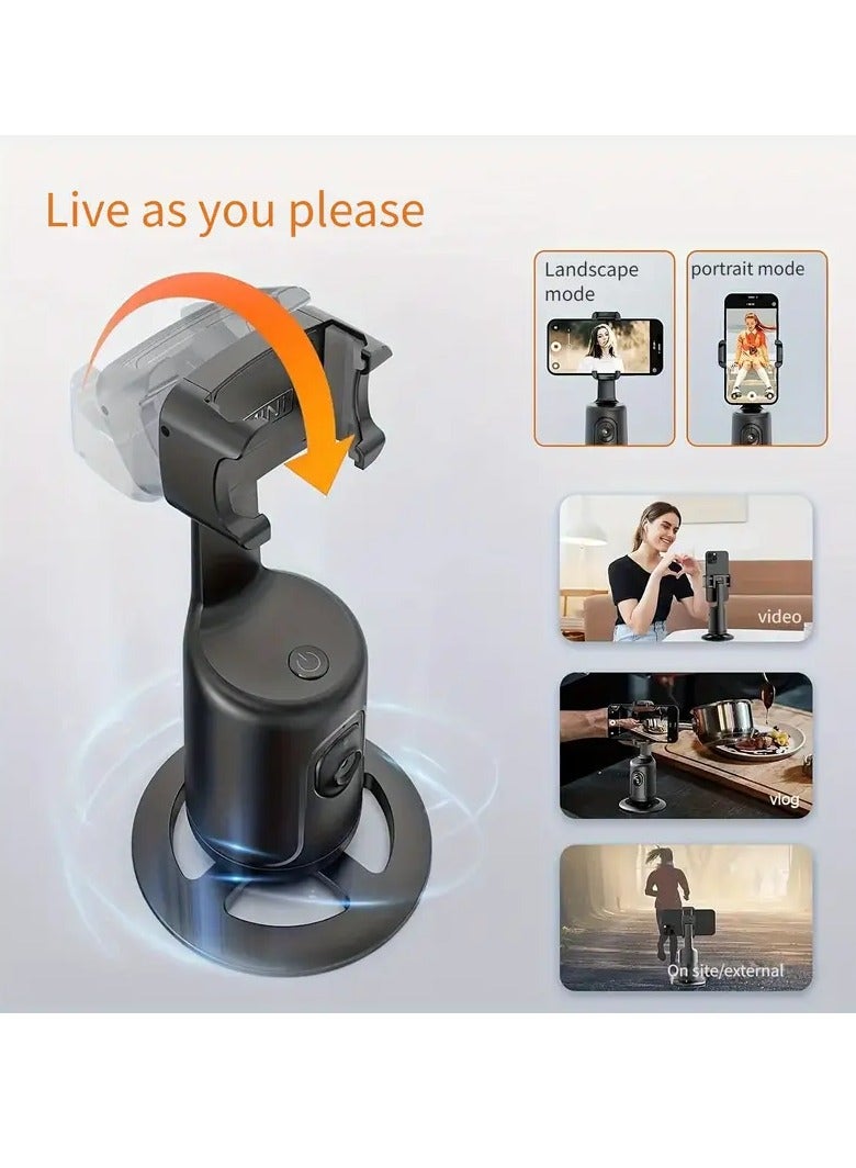 Smart 360° Rotation & Face Tracking Gimbal | Flexible Shooting Angles | No APP Required | Long Battery Life | Mini Body | Perfect for Vlogging, Live Streaming, and Travel - Image 3