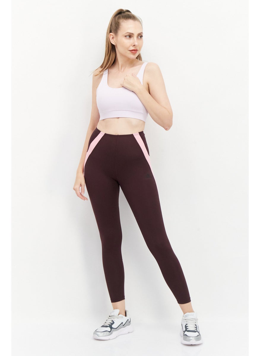 Adidas Women Sportswear Fit Training Leggings, Brown  - Image 2
