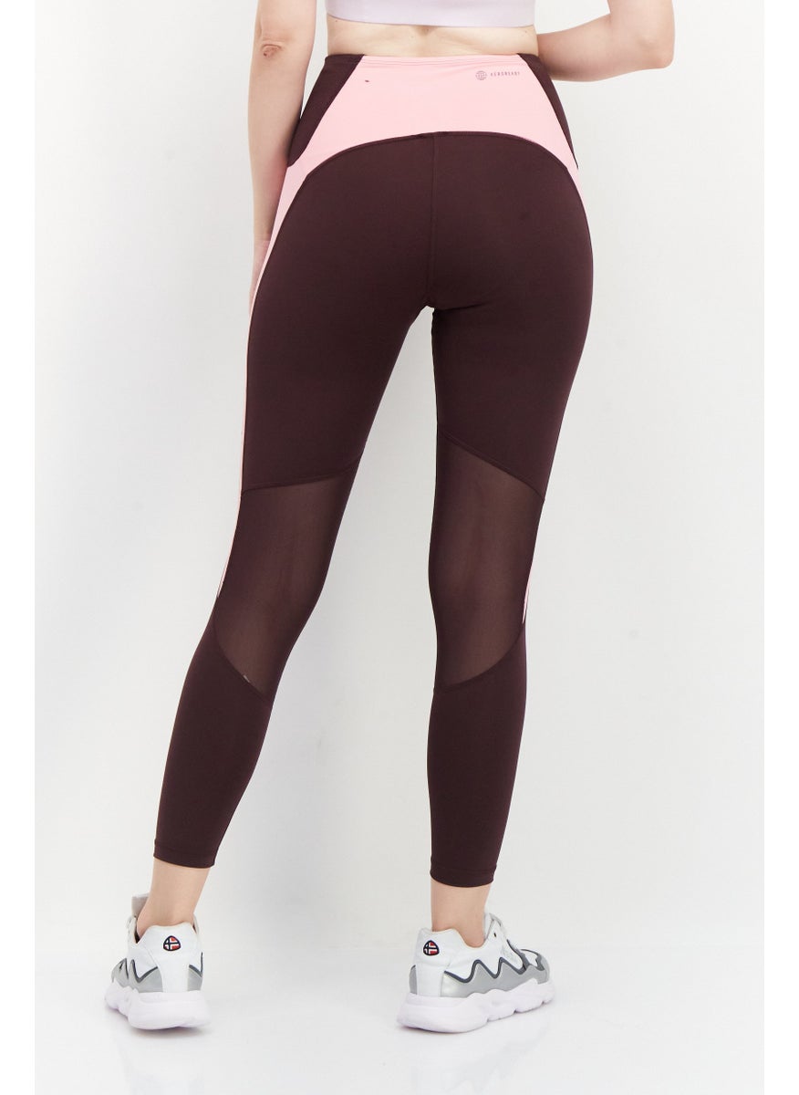 Adidas Women Sportswear Fit Training Leggings, Brown  - Image 4