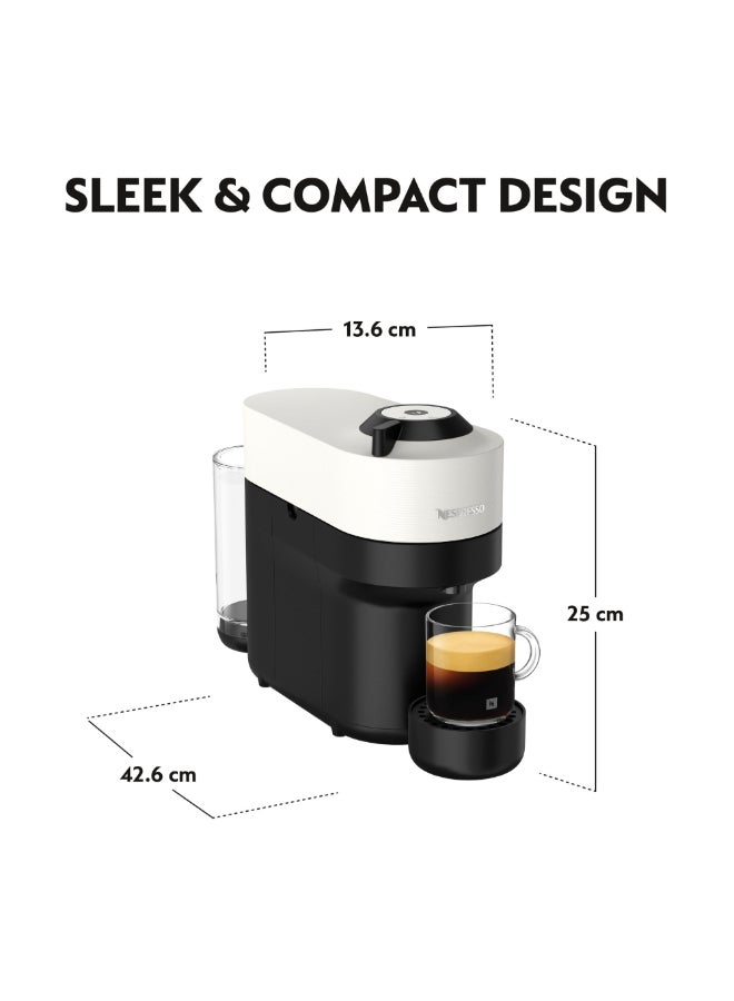 Nespresso Vertuo Next Coffee Machine With Aerocino 3 Milk Frother 0.56 L 1260 W GCV2-GB-WH-NE+3694BK/ GCV2-GB-POP-WH-NE+3694BK White - Image 5