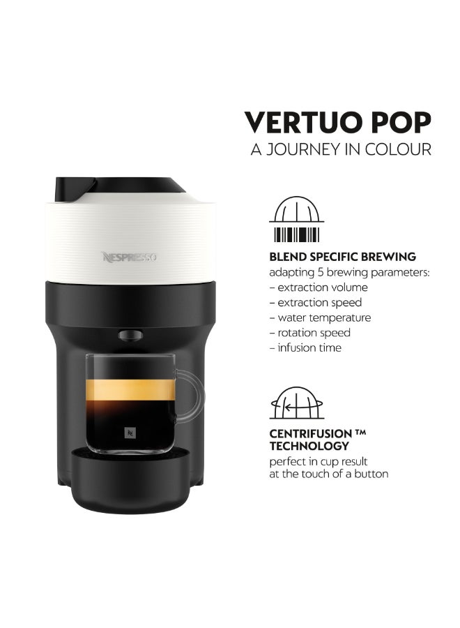 Nespresso Vertuo Next Coffee Machine With Aerocino 3 Milk Frother 0.56 L 1260 W GCV2-GB-WH-NE+3694BK/ GCV2-GB-POP-WH-NE+3694BK White - Image 2