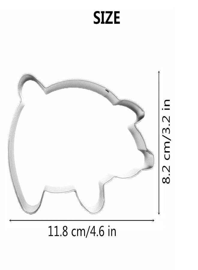 Comais Large Size Pig Shaped Cookie Cutter, Stainless Steel Mexican Marranitos Piggy Fondant Cutter, 4.6 inches - Image 3