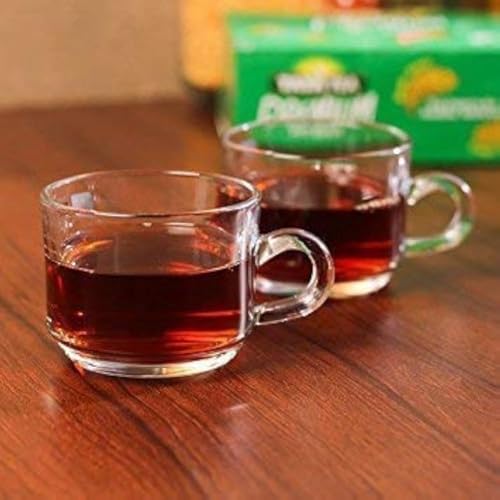 Home-Cart Glass Imported Tea Coffee Cup (Transparent, 150 ml) Set of 6 Pieces - Image 1