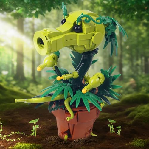 Bibilock Peashooter Plant Building Toys Model compatible with major brand sizeUnique Plants and Zombis Toy Christmas DIY Architecture or DecorA Greative Display Present for 6 Boys or Girls2025 New - Image 5