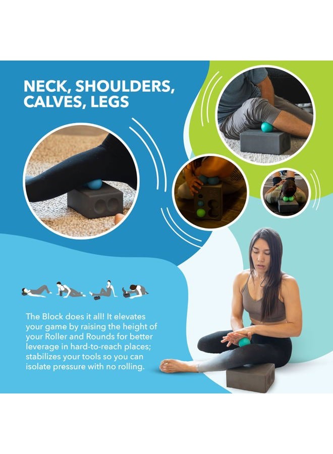 RAD Block I Foam Yoga Block in Gray with Storage for Myofascial Release, Self Massage, Mobility and Recovery - Image 3