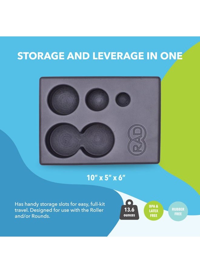 RAD Block I Foam Yoga Block in Gray with Storage for Myofascial Release, Self Massage, Mobility and Recovery - Image 4