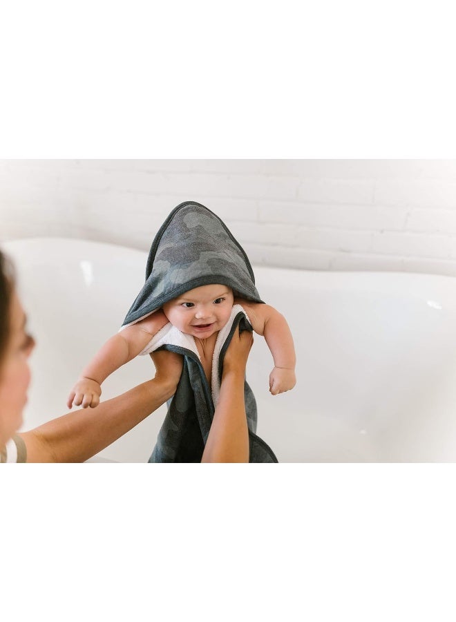 Copper Pearl Premium Knit Hooded Bath Towel with Terry Cloth Interior Hunter - Image 4