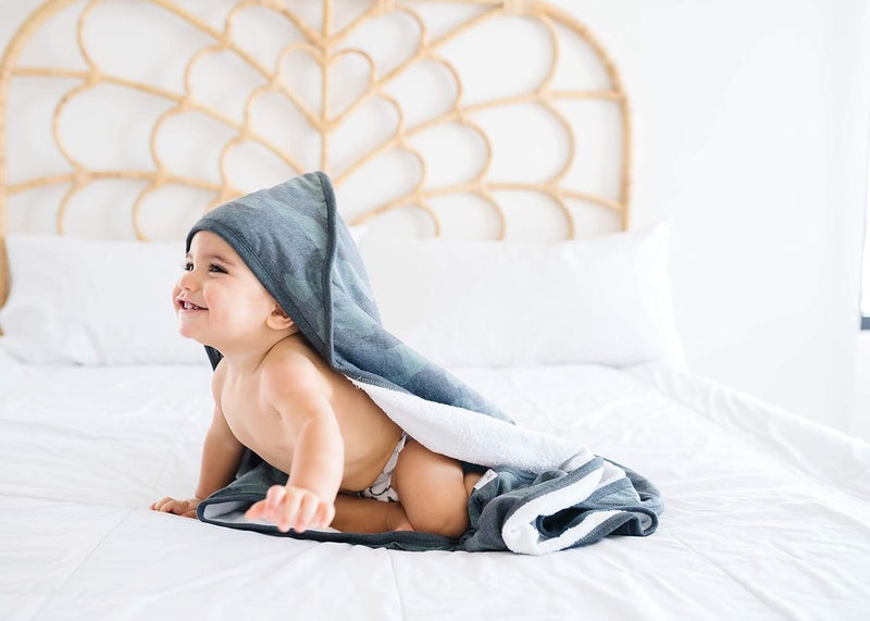 Copper Pearl Premium Knit Hooded Bath Towel with Terry Cloth Interior Hunter - Image 5