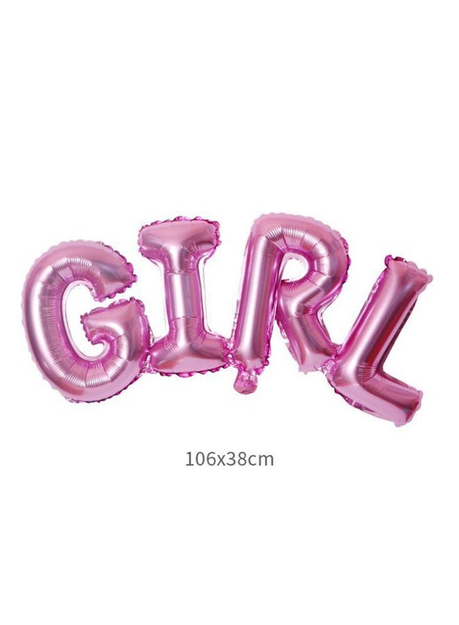5-Pieces Decorative Newborn Baby Birthday Party Inflatable Balloon Set Girl - Image 3