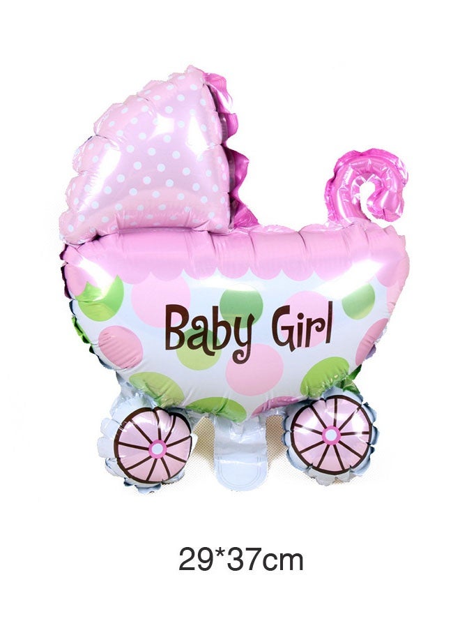 5-Pieces Decorative Newborn Baby Birthday Party Inflatable Balloon Set Girl - Image 4