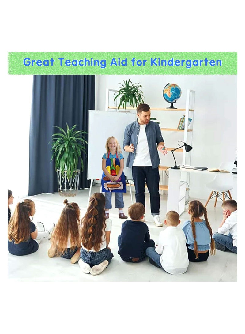XiuWoo Human Body Organs Apron Awareness Educational Tool Toy for Kids - Image 3