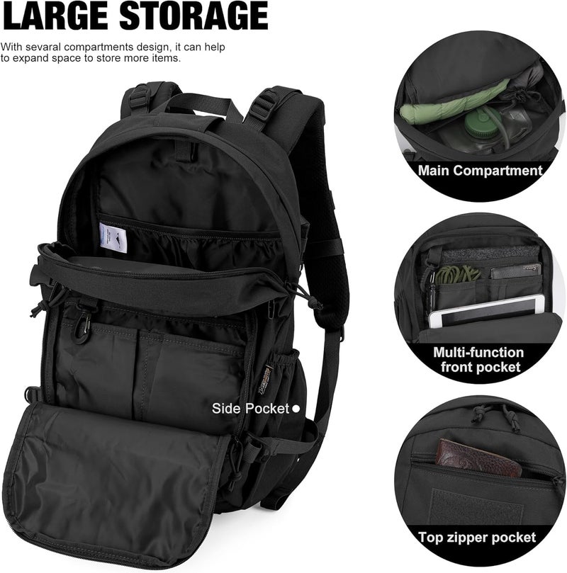 Mardingtop Small Tactical Backpack,Molle Hiking Backpack for Backpacking,Cycling and Biking,15L/25L Backpack - Image 5