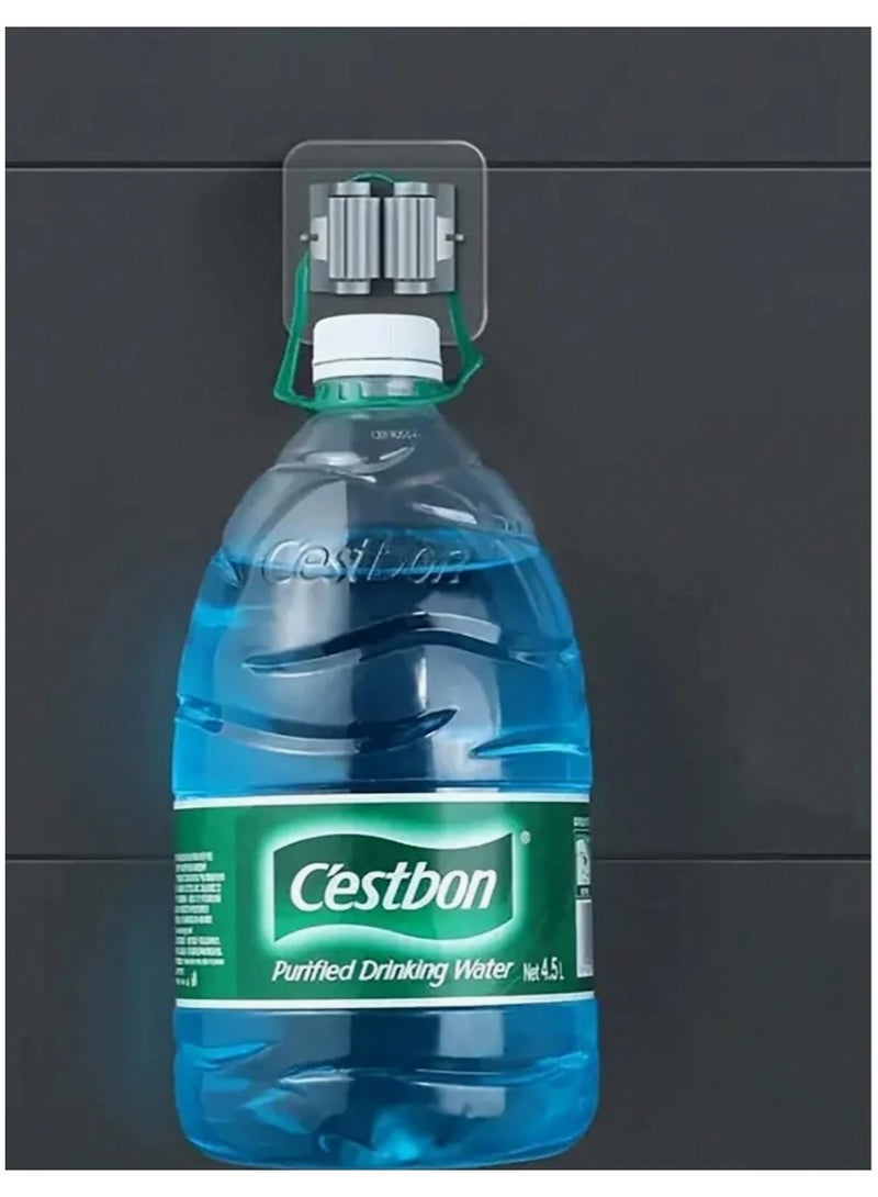 The broom holder, two broom handle and space pieces, vacuum stick holder, set of 2 brooms holder pieces, broom stick handle, wall-mounted plastic holder with strong adhesive, broom grip, vacuum and - Image 5