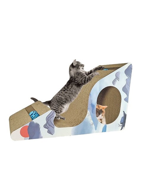 Cat Scratching Cardboard With Catnip Sloppy Design
