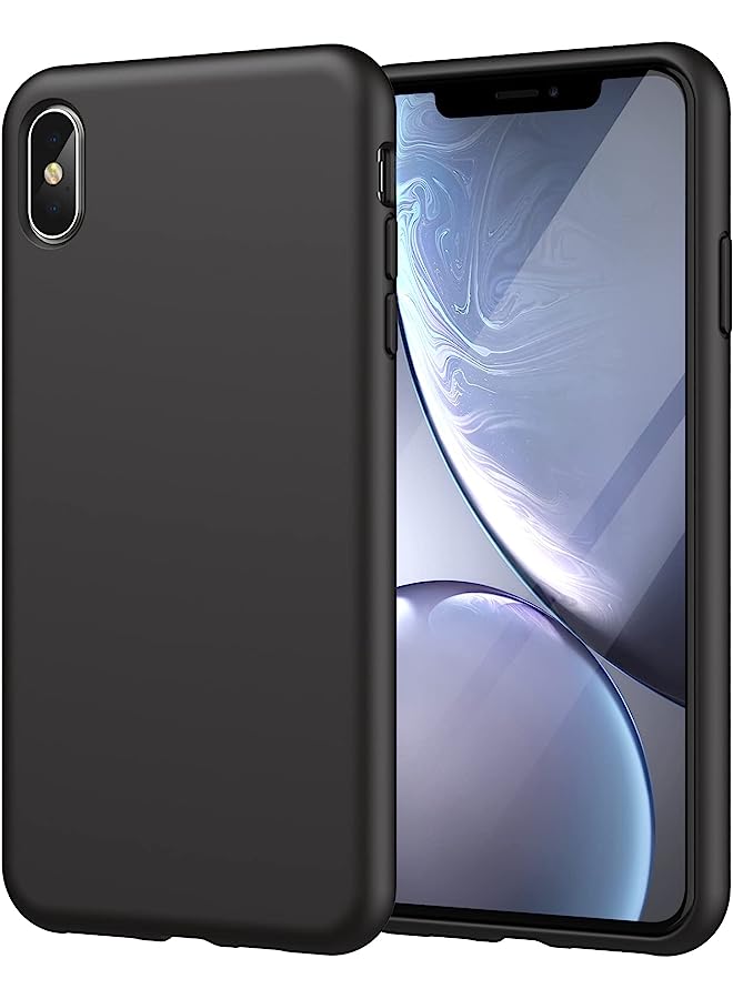 Jetech Silicone Case For Iphone Xs Max 6.5-Inch, Silky-Soft Touch Protective Case, Shockproof Cover With Microfiber Lining (Black) - Image 1