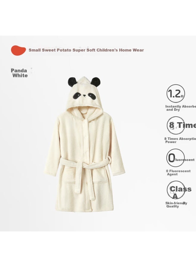 Potatokids Xiaofanshupotatokids Children's Bathrobe For Boys And Girls, Absorbent Wearable Towel, Quick-drying For Teenagers And Older Childre - Image 4
