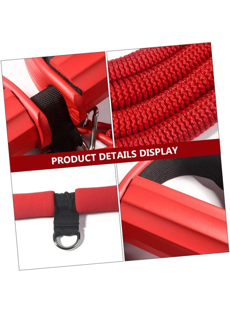 KASTWAVE Resistance Bands, Four Tube Pull Rope Pedals Fitness Resistance Bands Exercise Handles Fitness Handles Workout Foot Strap Workout Exerciser Band Foot Pedal Pulling Rope Foot Pedal Tension Rope  - Image 5