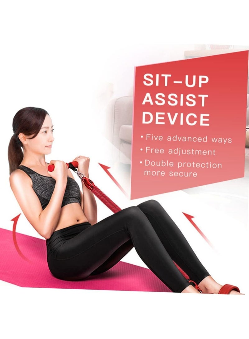 KASTWAVE Resistance Bands, Four Tube Pull Rope Pedals Fitness Resistance Bands Exercise Handles Fitness Handles Workout Foot Strap Workout Exerciser Band Foot Pedal Pulling Rope Foot Pedal Tension Rope  - Image 2