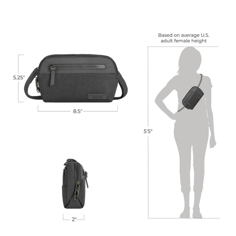 Travelon Anti-Theft Metro Convertible Small Crossbody Bag - Image 4