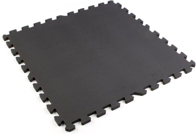 Displays2go 10 x 10 Interlocking Foam Mats for Floor Antifatigue 2 x 2 Tiles are Perfect for Trade Shows  Black  - Image 4