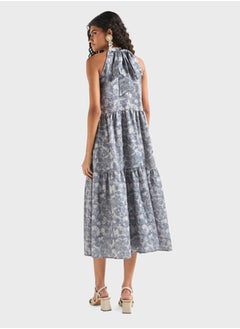 FAV Halter Neck Floral Print Tiered Dress  - Image 2