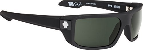 Spy Optic McCoy Sunglasses, Soft Matte Black/Happy Gray/Green Polar, 63 mm - Image 3
