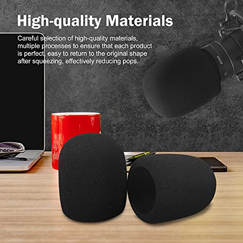 boseen Mic Cover Foam Microphone Windscreen 2PCS Pop Filter for AT2020, AT2020USB+, AT2020USBi, AT2035, AT2050 Recording Condenser Microphones - Image 2