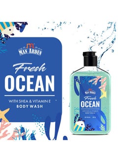 Man Arden Man Arden Fresh Ocean Luxury Body Wash Infused With Shea Butter & Vitamin E, 250ml  - Image 3