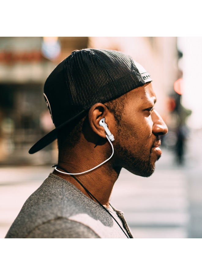 Suitable For Apple Headset AirPods Lanyard Silicone Anti-lost Wireless Silicone Anti-lost Rope Sports Storage Lanyard-Specifications:Black (single Composite Bag)  - Image 4