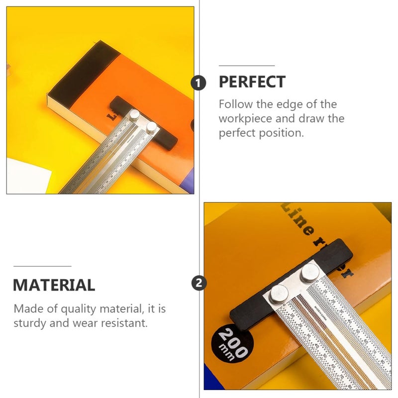 Stainless Steel 200mm Try Square Woodworking Marking Ruler Carpenter Measuring Tool for Precision Layout and Scribing - Image 3