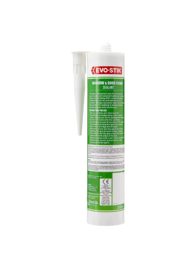 EVO-STIK Window And Door Frame Sealant White 280 ML - Image 2