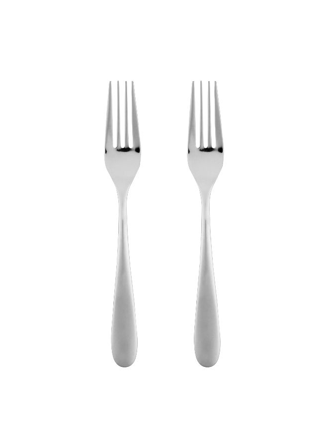Restaurantware Sovereign 8 Inch Dinner Forks, 2 Heavy-Duty Table Forks - 18/10 Stainless Steel Tableware, Dishwashable, Sturdy Eating Forks, Appetizer Forks, For Homes Or Restaurants - Image 1