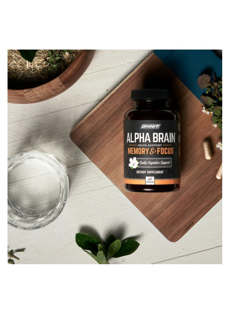 Onnit Alpha Brain Memory & Focus Nootropic- 60 Capsules - Image 3