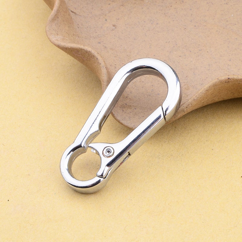 Gold Climbing Carabiner Keychain Creative Accessory [Golden] mountaineering buckle + Golden Circle 