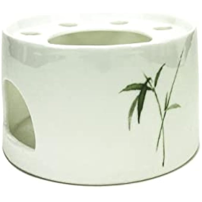 تيلاند سخان إبريق شاي مينكو بورسلين مع حامل فلين آمن للاستخدام