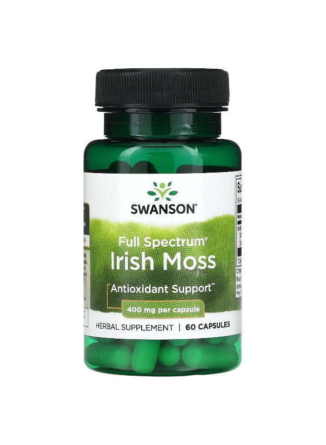 Swanson, Full Spectrum Irish Moss, 400 mg, 60 Capsules - Image 1